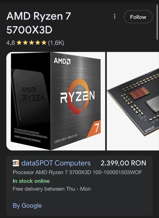 5700x3d ryzen second hand si noi de vanzare • Anunturi • OLX.ro