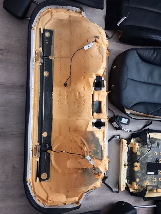 Interior scaun bancheta spate piele neagra încălzită BMW F34 F30 F20