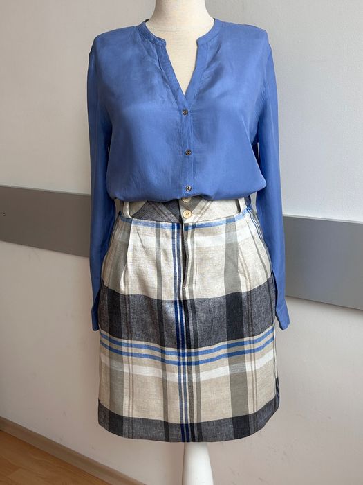 Елегантна пола с висока талия Zara & копринена туника Massimo Dutti