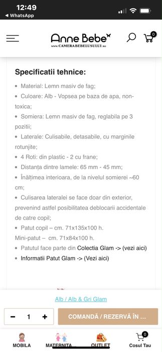 Patut bebelusi Glam Azzurra