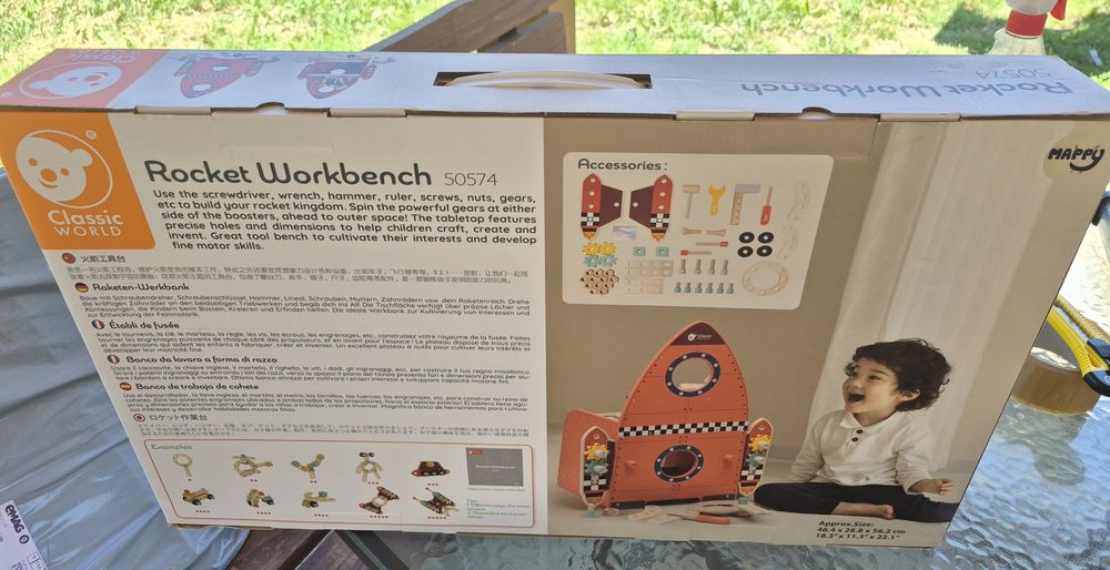 Banc de lucru Mappy Rocket, din lemn ( NOU )