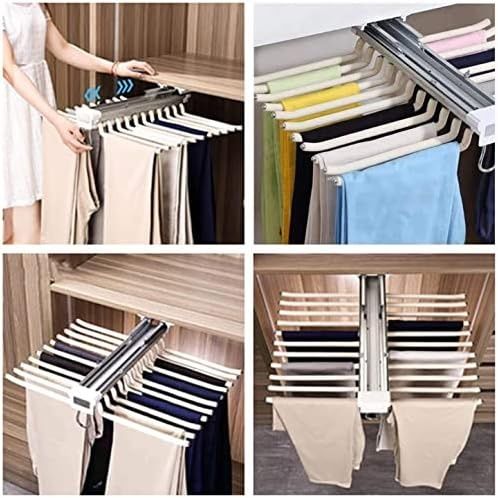 Телескопична Закачалка/ Органайзер за Панталони, изтегляща се. Ybaymy