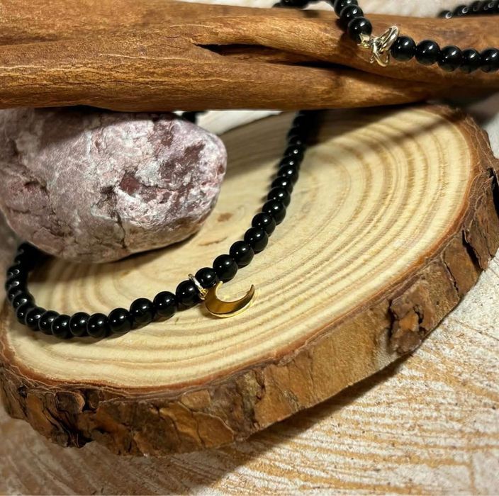 Colier turmalina si semiluna