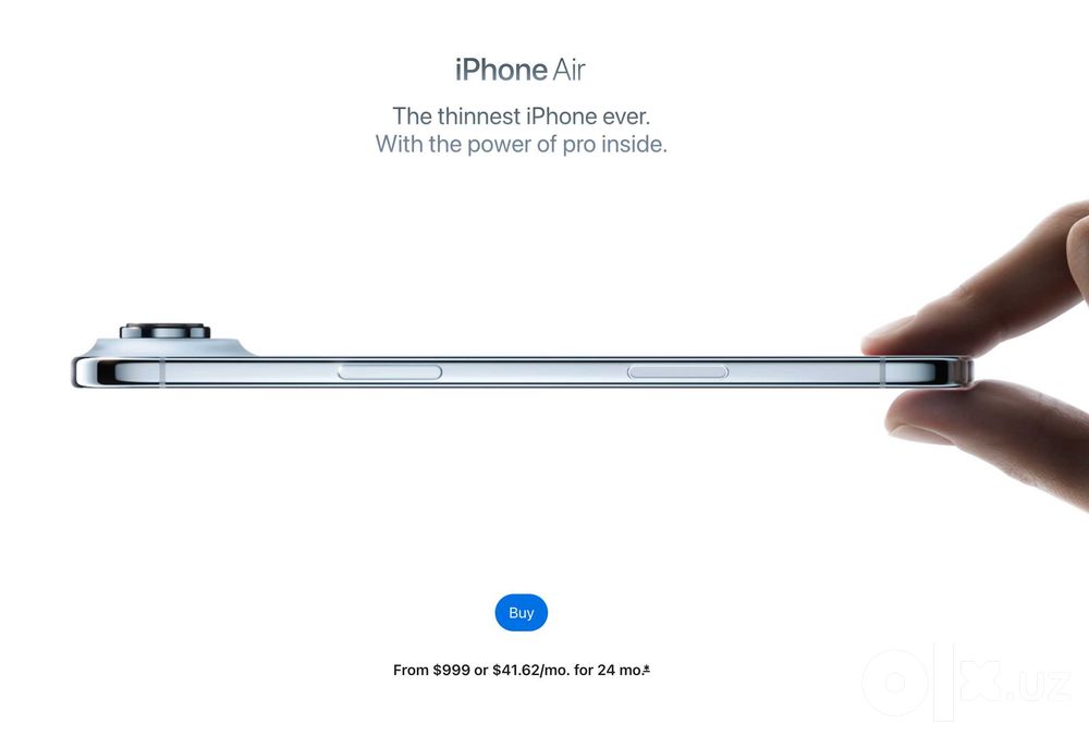 новый iPhone Air 17 256Gb esim/esim White