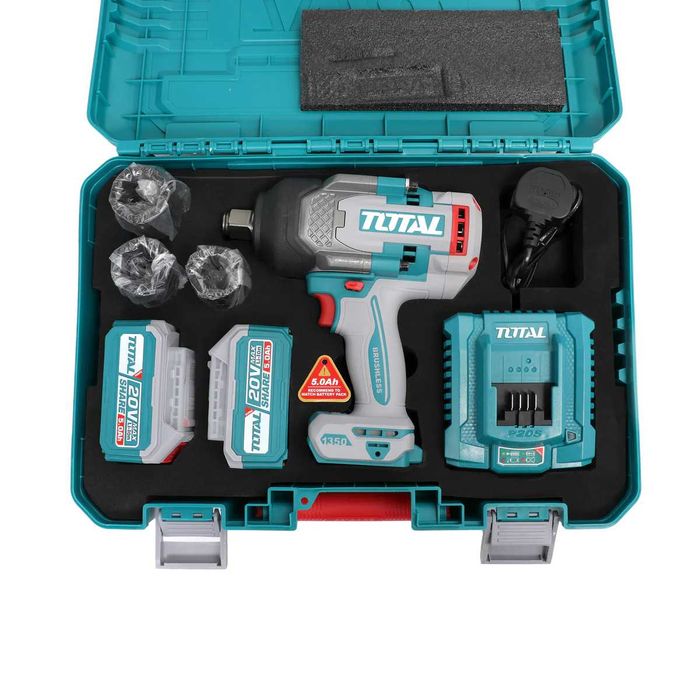 Masina de insurubat cu impact TOTAL acumulator, 1050Nm, prindere 3/4