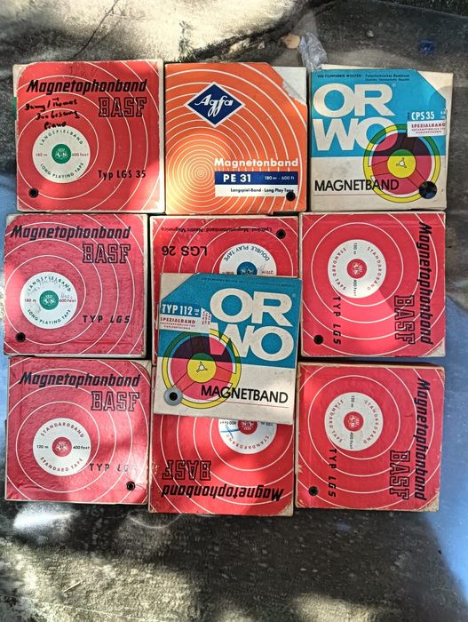 Benzi magnetofon 18cm loturi 10 bucati