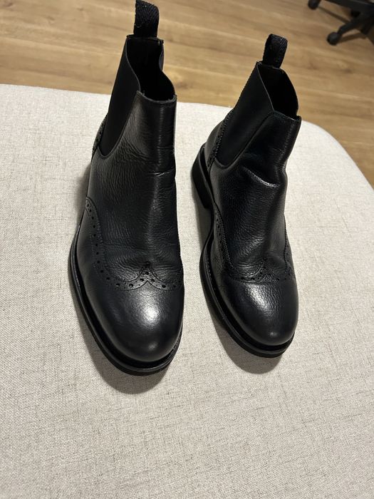 Ghete Chelsea brogue Massimo Dutti piele diverse modele