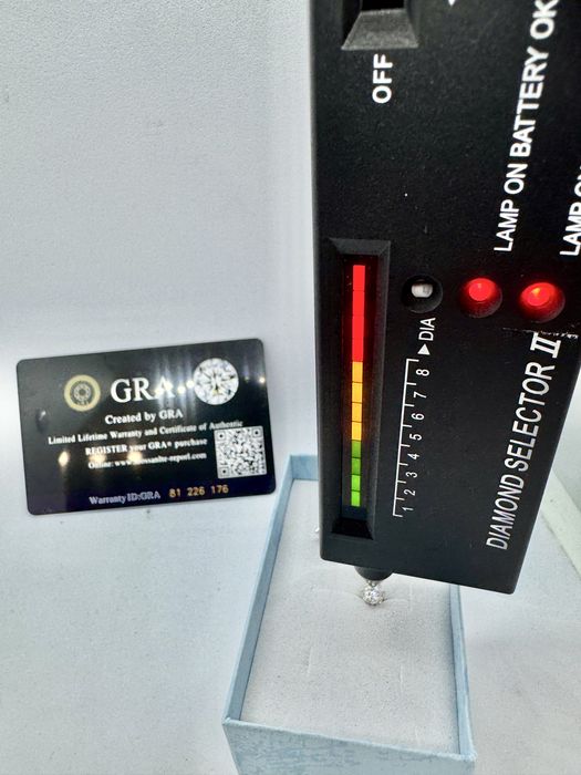 Сребърни обеци с мойсанит (Диамант) 0.5 карата