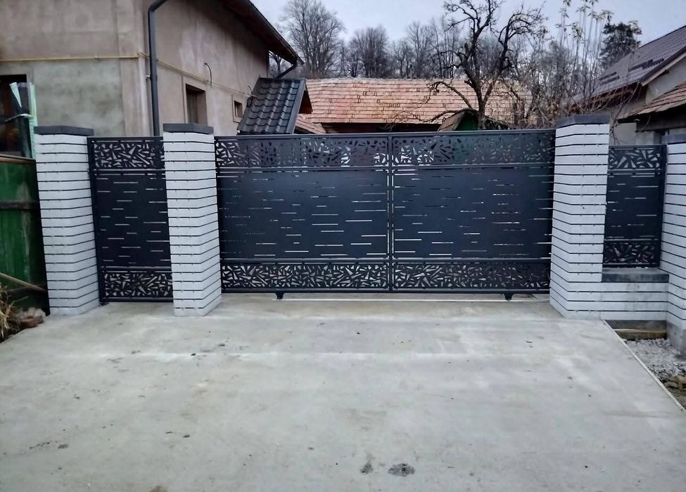 Porți din tabla decupata prin laser