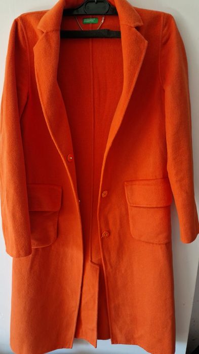 Палто Benetton от вълна и кашмир