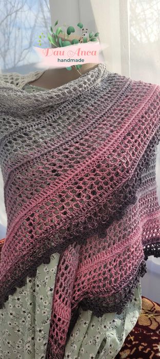 Șal crosetat handmade9