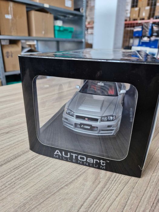 AutoArt Nissan Skyline GT-R (R34) Z-Tune Silver 1/18