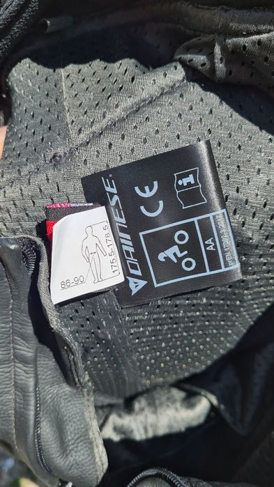 Pantaloni moto din piele perforata Dainese