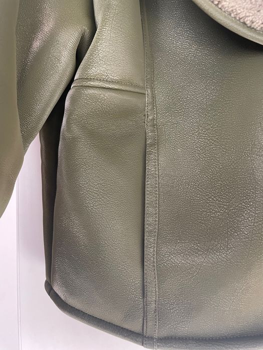 Зимно кожено яке oversized