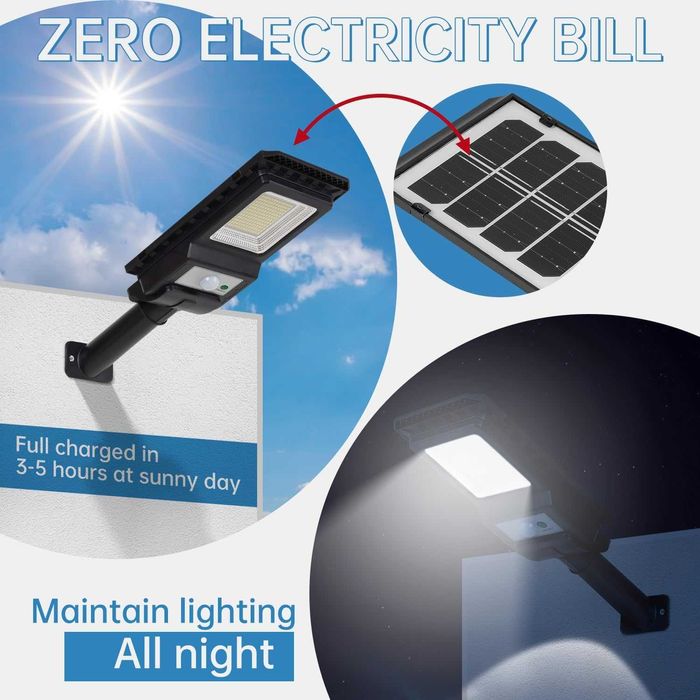 LEKIA Външно слънчево улично осветление