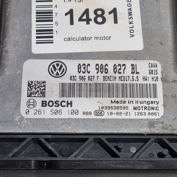 Calculator motor Volkswagen Tiguan 5N 1.4 TSI 2007 - 2011 150CP Manuala CAVA Euro5 ...
