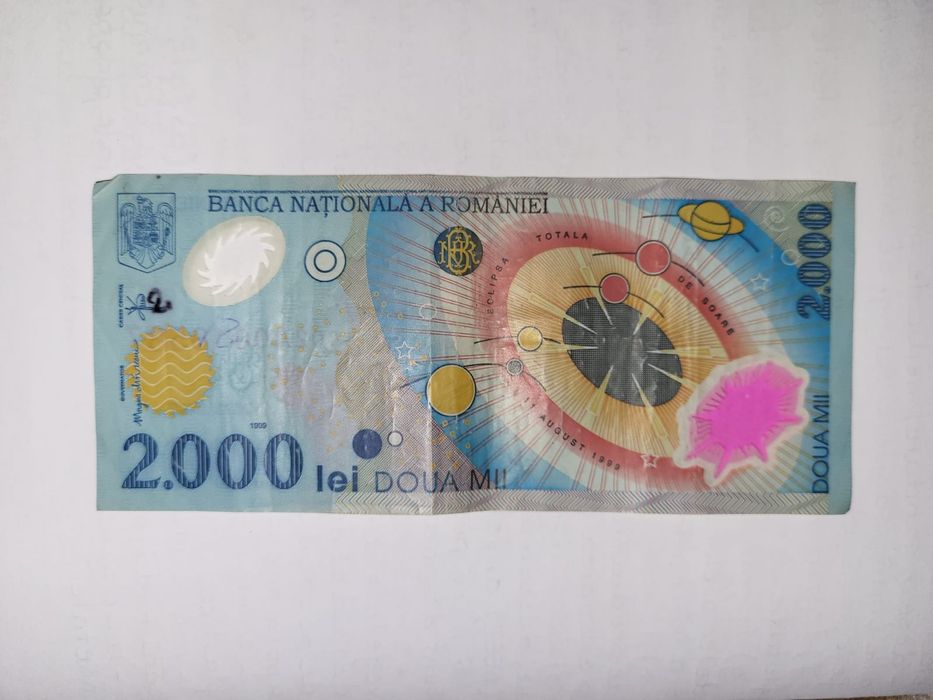 Bacnotă de colecție 2000 lei vechi, anul 1999