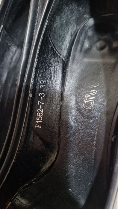 Туфли черные кожа б/у