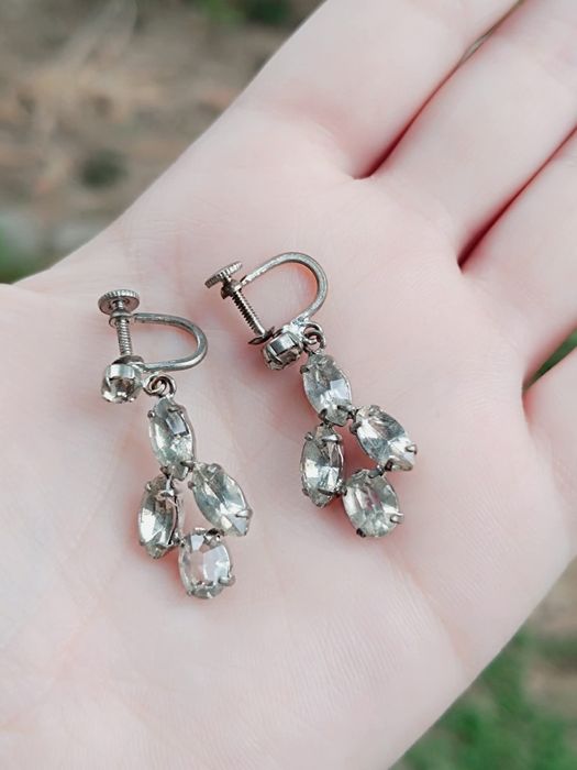 Vechi cercei placati cu argint