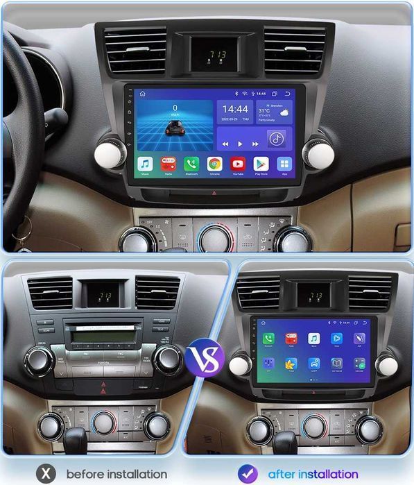 Toyota Highlander 2007 - 2013  Мултимедия Навигация Android