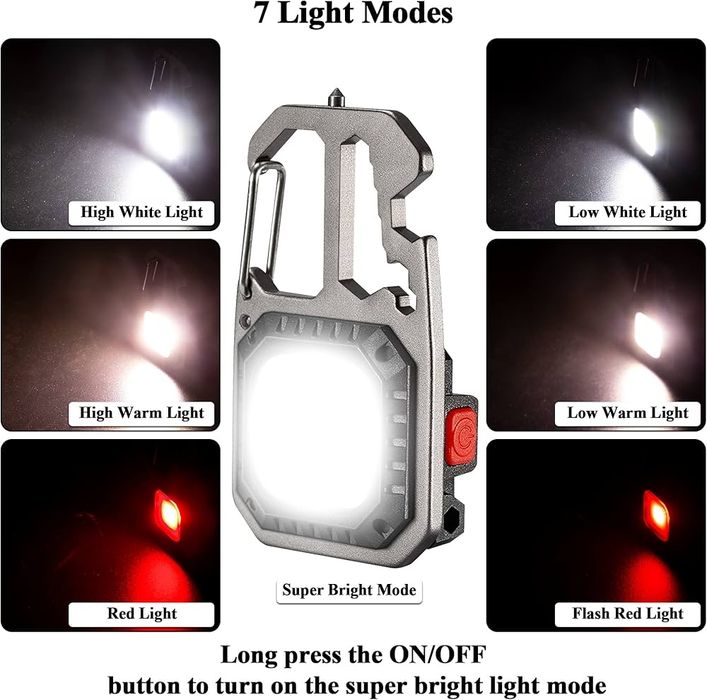 Lanternă LED pentru breloc de 1000 lumeni  Rugtol