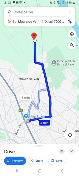 Inchiriez in vila Moara de Vant ap2cam, f.mare, mobilat, parcare et2