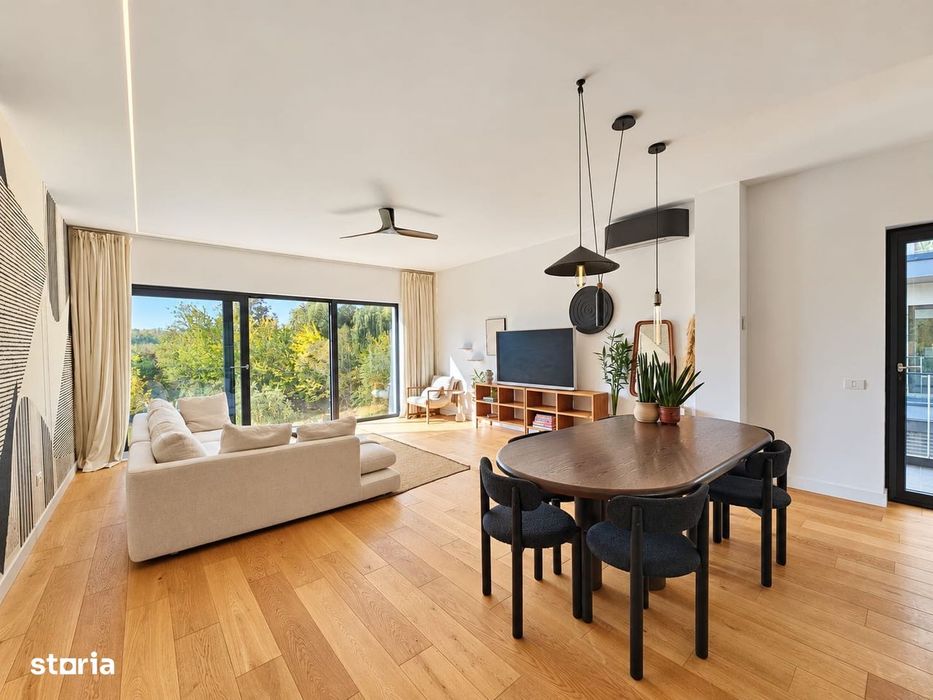 Belair Lake – Pipera Nord | 3 cam vedere lac | 100mp balcon + parcare