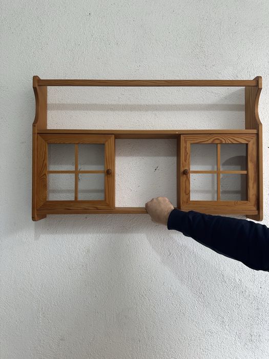 Стенна етажерка от масивно дърво — Scandinavian Rustic