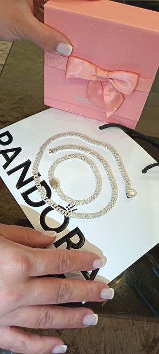 Set lant si bratara Pandora argint