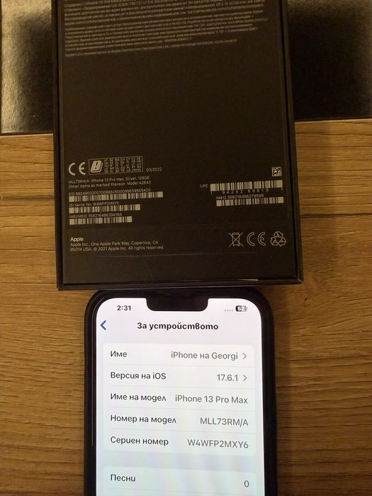 Iphone 13 pro max  128 white