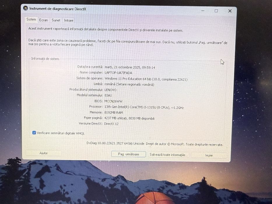 De vanzare laptop Lenovo