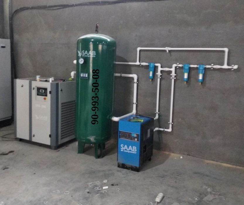 Винтовой компрессор блок фильтр ресивер осушитель оптом SAAB vintovoy