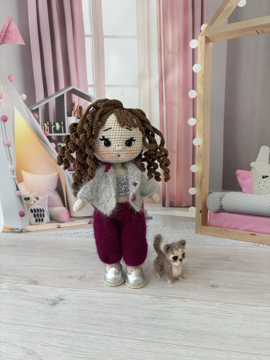 Кукла вязанная Астана, игрушки.