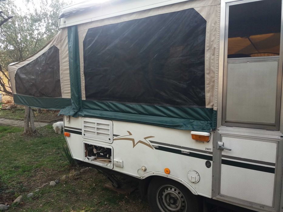 ПРОМОЦИЯлв!pop-up  Сгъваема каравана -ремарке с твърд покрив Starcraft