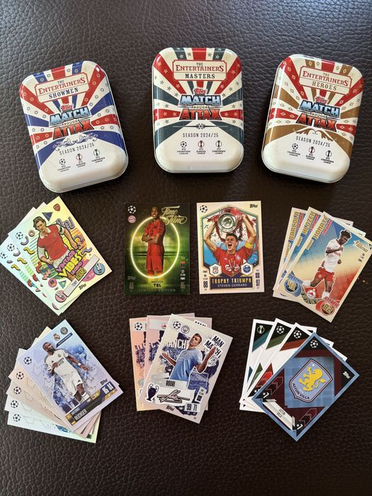 карти Topps Match Attax 25/26, 24/25, 23/24, Premier League 25/26, Women's Champions 24/25, Euro 2024