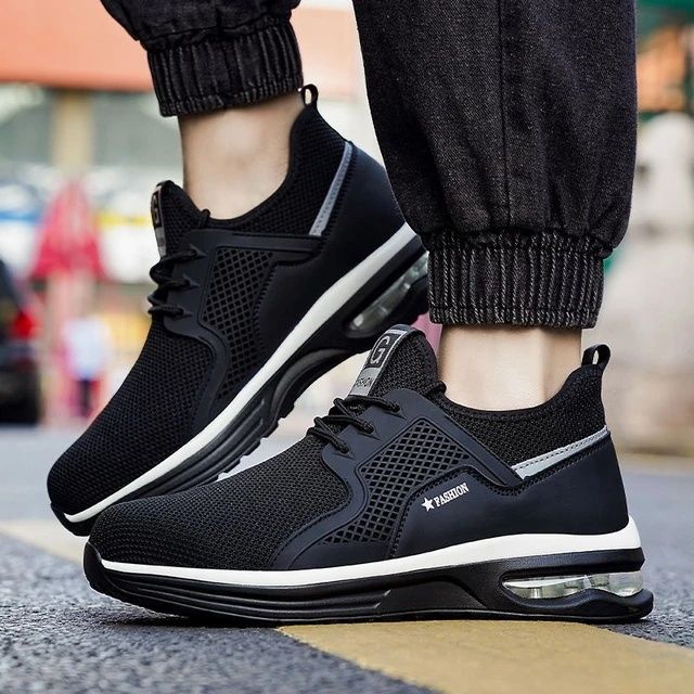 Мъжки работни обувки с метално бомбе