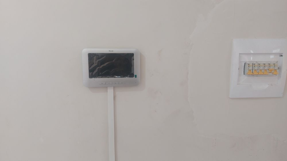 Установка частный дом видеодомофон