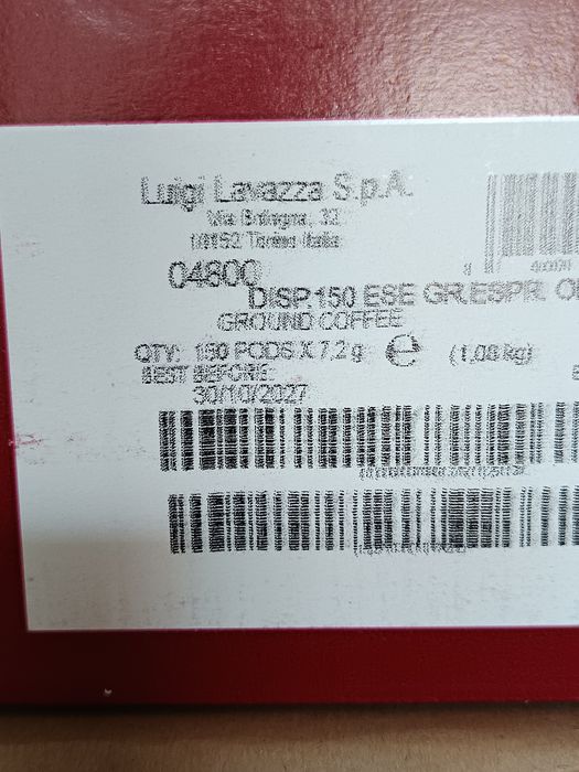 Хартиени кафе капсули дози Lavazza E.S.E 44mm pods Лаваца-150бр