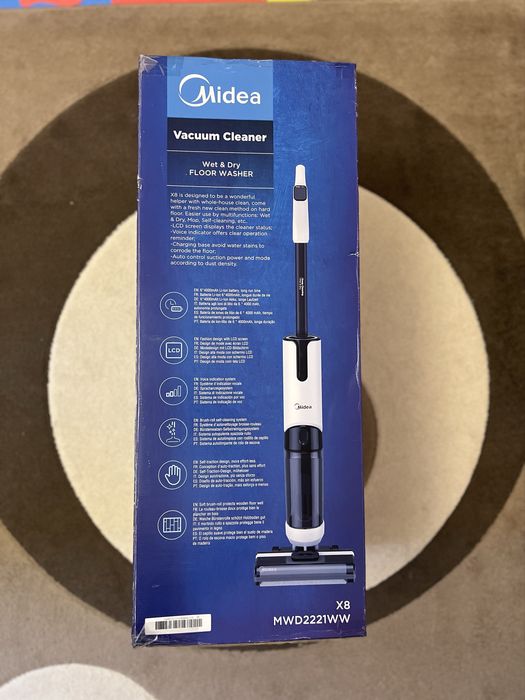 Прахосмукачка Midea X8 за сухо и мокро почивтване (wet and dry)