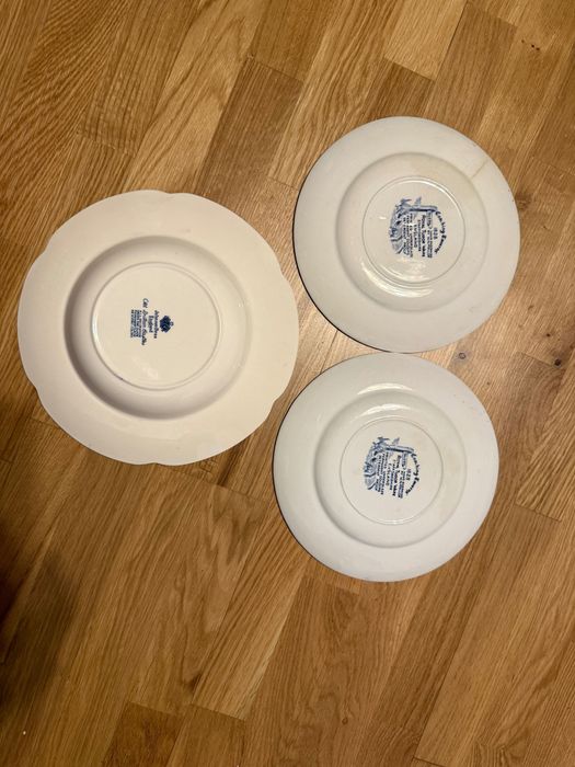 Colecție farfurii englezești din porțelan fin