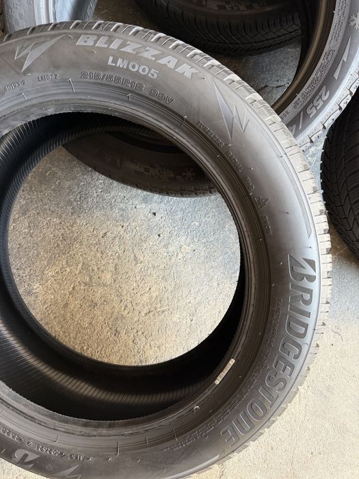 4 anvelope iarna 215/55/18 , Bridgestone , DOT 2023 , 6-8 mm !