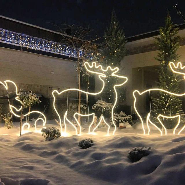 светящиеся фигуры , оформление фасадов