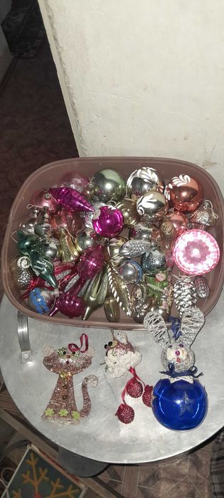 Советские ёлочные игрушки для ёлки СССР