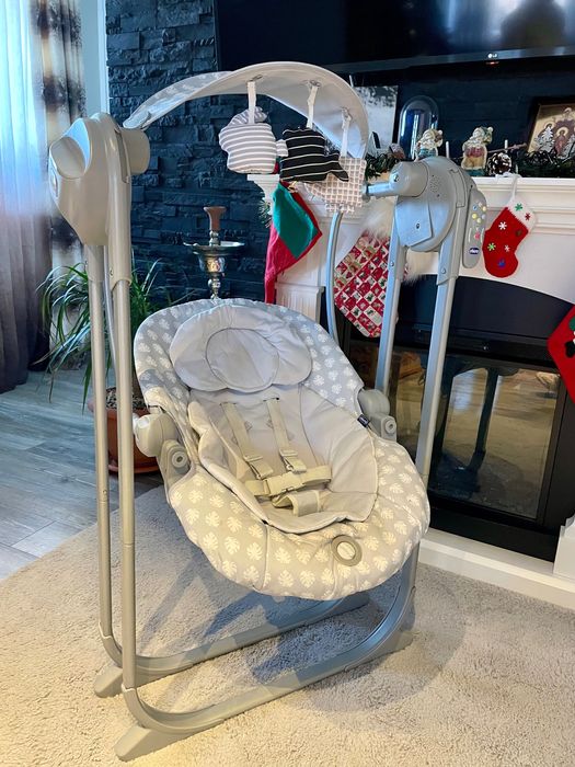 Vând Leagăn-Balansoar Chicco Polly Swing UP, Leaf (Gri)