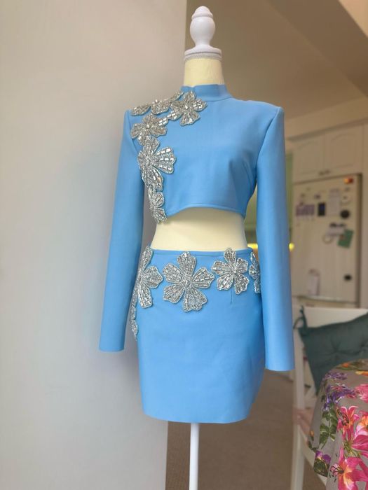 Set 2 piese fusta si top tip bijuterie noua S/M