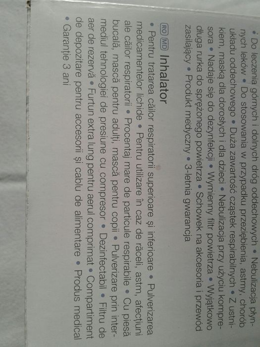 Nebulizator/ inhalator copii adulti Sanitas SIH21/2, nou