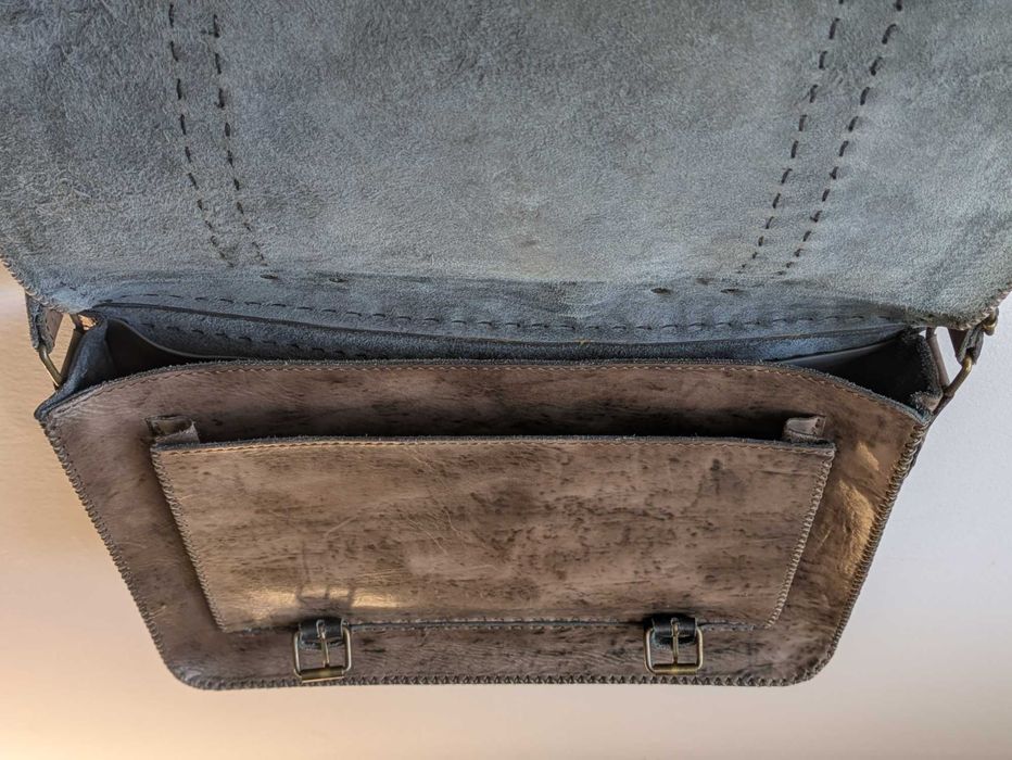Geantă elegantă bărbătească - 100% piele naturală