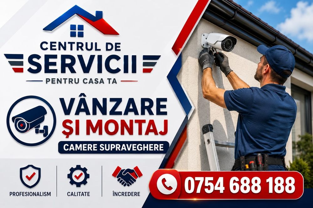 Montare si vanzare camere de supraveghere cu panou solar