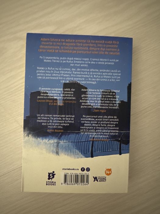 Amandoi mor la sfarsit - Adam Silvera