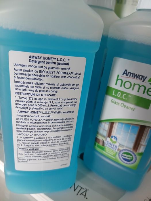 Set 4 soluții geam Amway